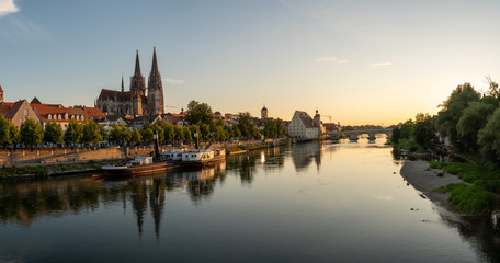 Naklejka na ściany i meble Panorama Regensburg 