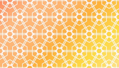 Design Pattern With Abstract Modern Ornament. Triangles Style. Gradient Background Bright Colors. For Soft Banner Template. Vector Illustration. Idea For Your Business