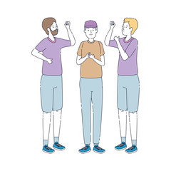 group of people avatars characters