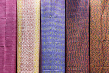 Thai silk fabric pattern.