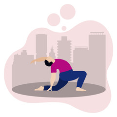 People sport yoga website Healthy lifestyle