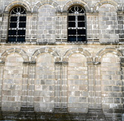 stone window from a Greek church in Zakynthos island