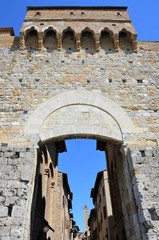 village san gimignano tuscany italy