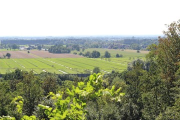 Blick auf Felder