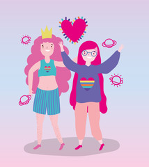 people community lgbtq flat design