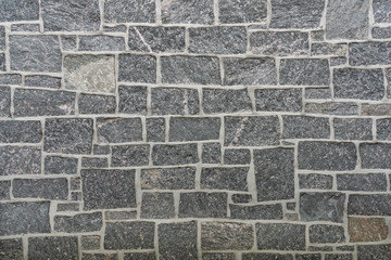 Obraz premium Gray brick wall, texture, stone background