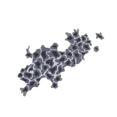 Vector isolated illustration of malignant tumor