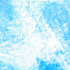 Watercolor blue background on paper. Abstract illustration.