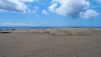Maspalomas and Playa del Ingles is a beautiful resort on the South of Gran-Canaria island, Spain
