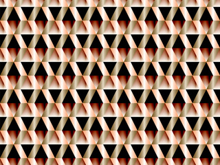 Geometric seamless pattern with hypnotic triangles