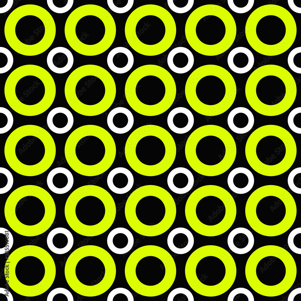 Poster seamless geometrical circle pattern background design - color vector graphic
