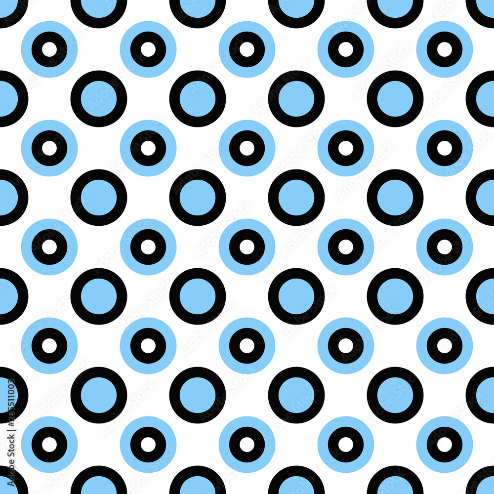 Poster seamless abstract circle pattern background - vector graphic