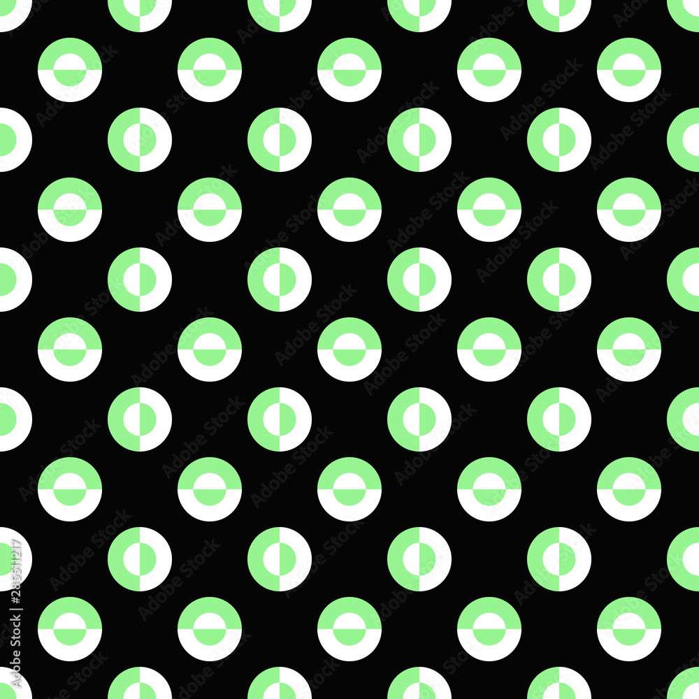Poster abstract repeating circle pattern design background - colored vector graphic