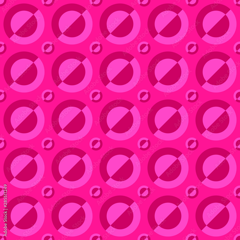 Poster Simple seamless pattern - vector circle background design