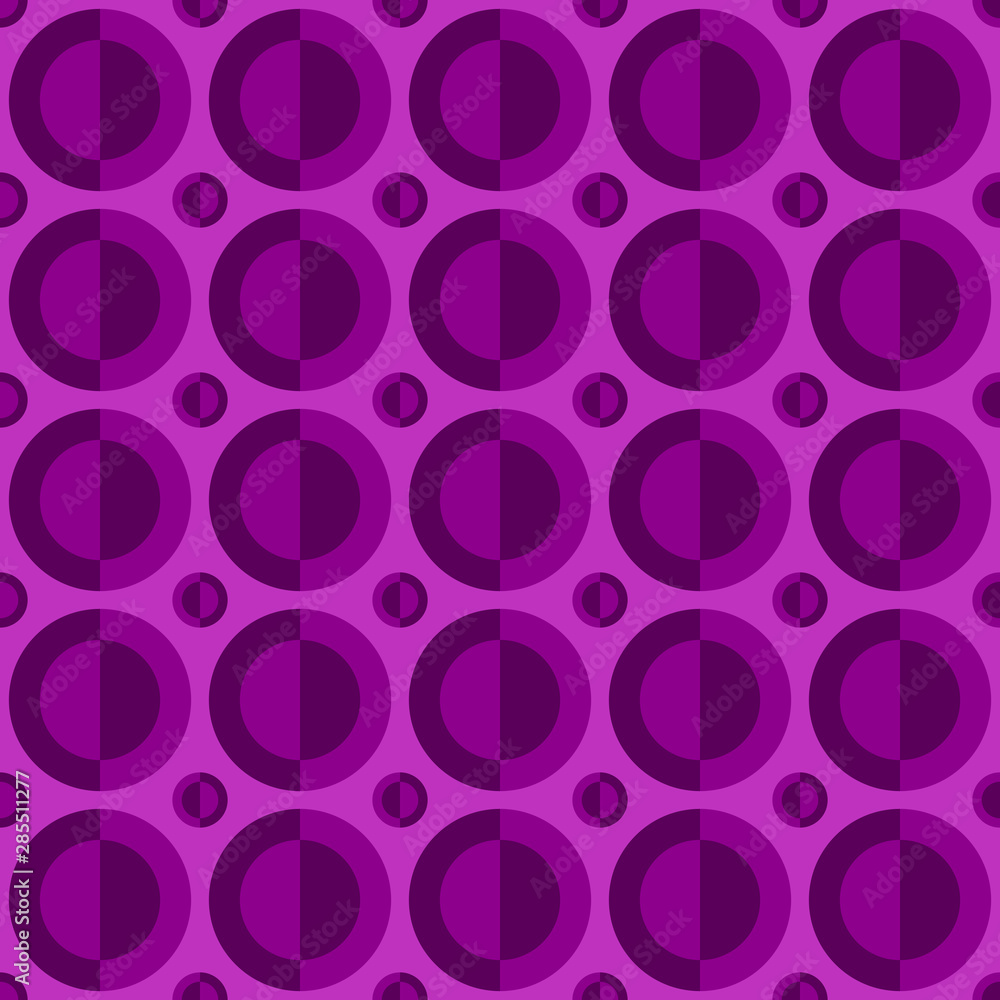 Poster seamless geometric circle pattern background - vector graphic