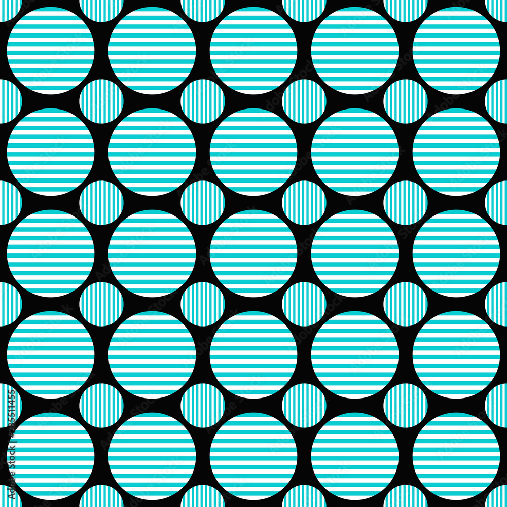 Poster simple seamless circle pattern background - vector graphic