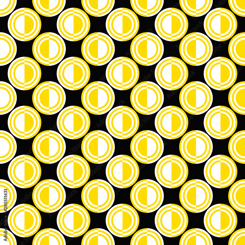 Poster abstract seamless pattern - vector circle background design