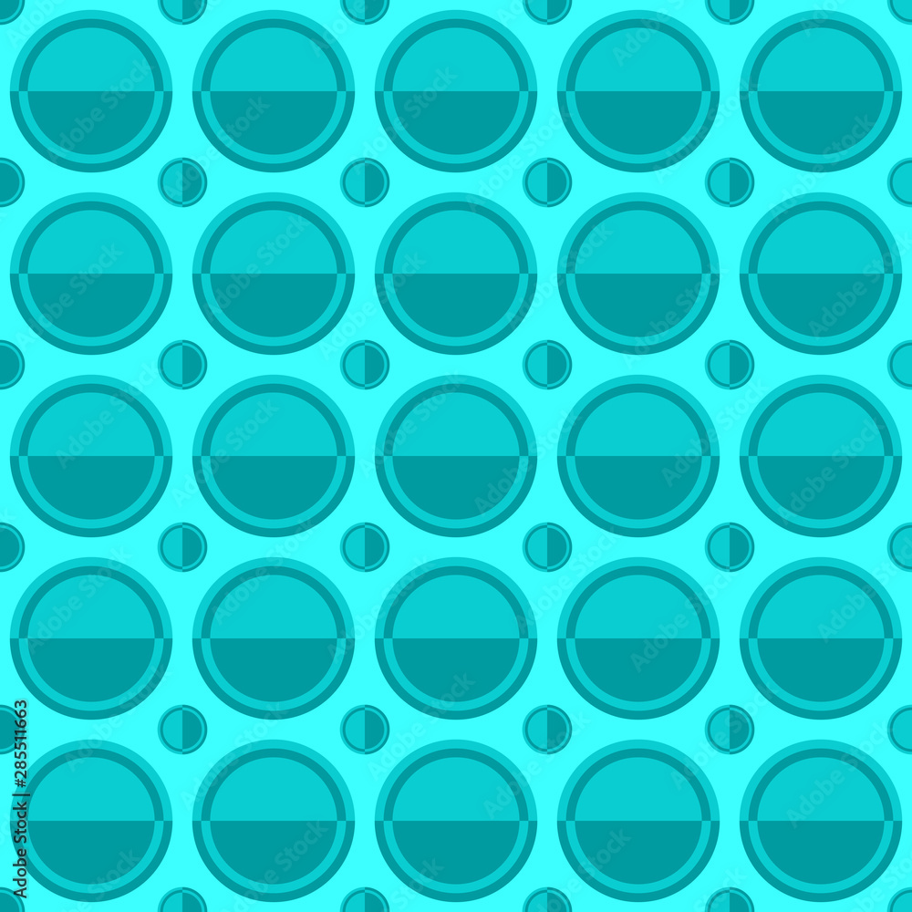 Poster abstract seamless pattern - vector circle background design