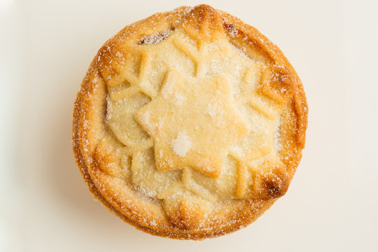 Isolated Mince Pie On The White Background