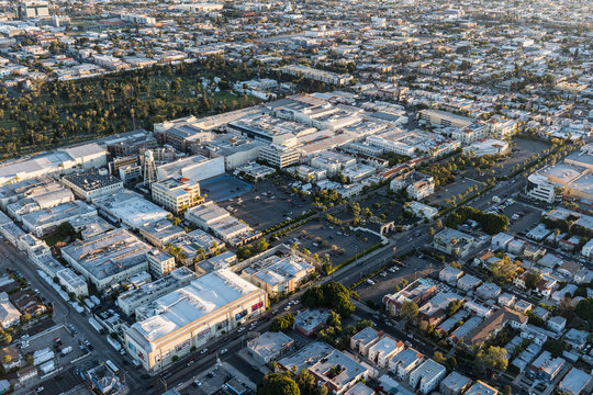 Aerial View Of Paramount Pictures Studio On Melrose Av In Hollywood On February 20, 2018 In Los Angeles, California, USA.