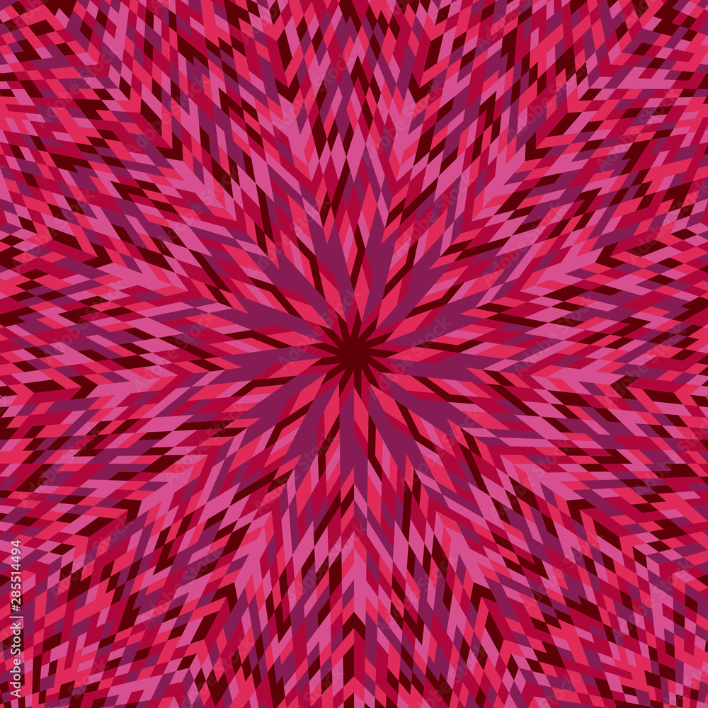 Poster geometrical abstract dynamic round pattern mosaic background - colorful hypnotic vector illustration