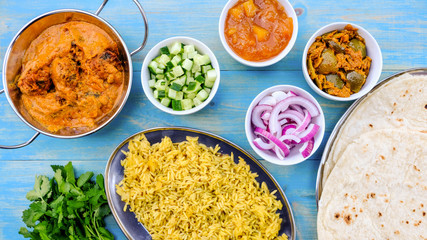 Indian Style Kofta Curry With Pilau Rice