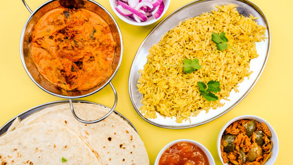 Indian Style Kofta Curry With Pilau Rice