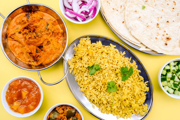 Indian Style Kofta Curry With Pilau Rice