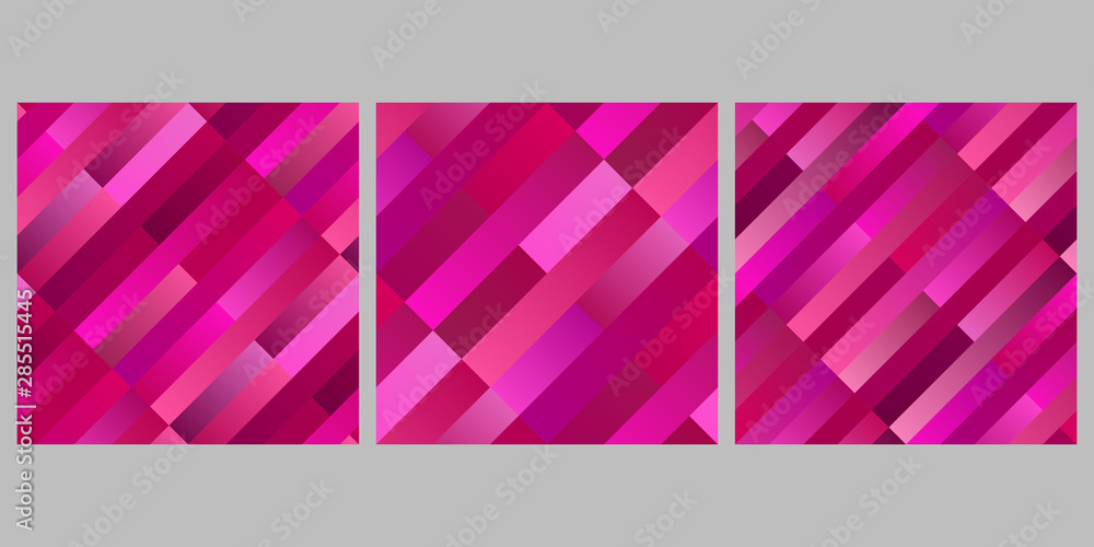 Poster seamless stripe pattern background collection - abstract vector illustrations from rectangles