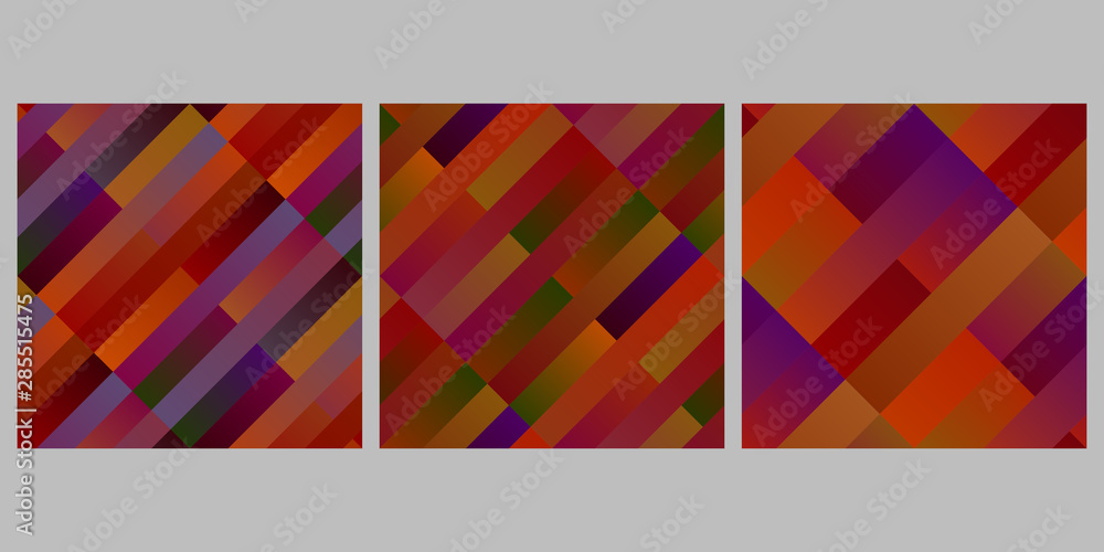 Poster seamless gradient geometrical stripe pattern background collection - abstract vector designs