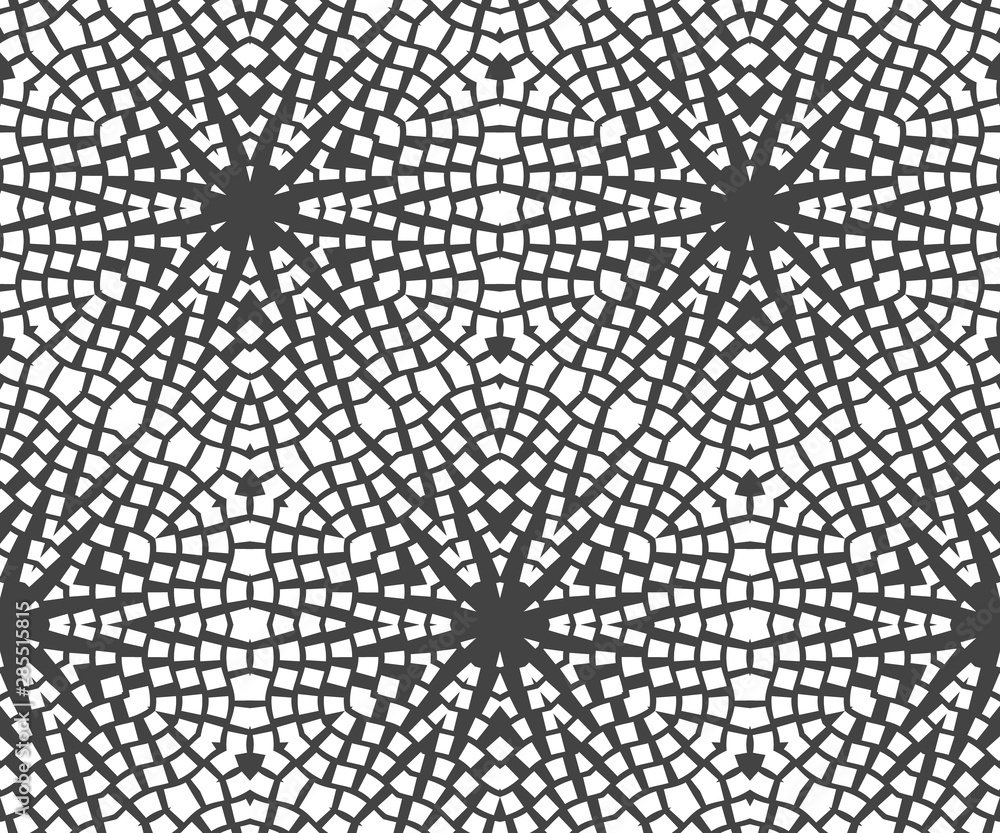 Poster modern stylish halftone texture. endless abstract background with random size squares.