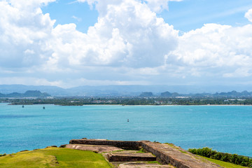 Ocean Horizon from Fort San Felipe Del Morro Puerto Rico.