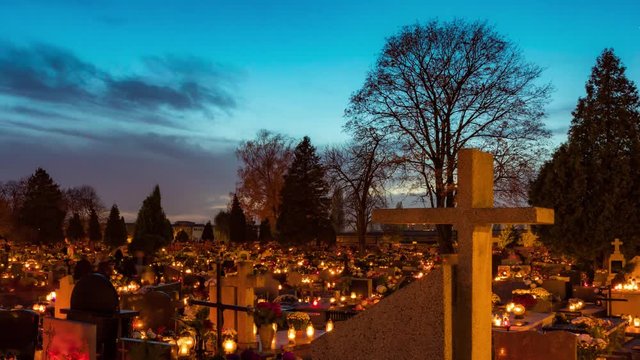 Cemetery at All Saints Day