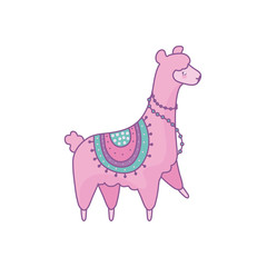 cute alpaca animal kawaii style