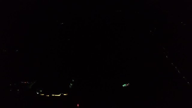 Aerial, firework show in Corbin