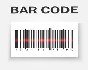 A set of bar codes. Bar code product.