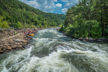 Whitewater rafting and kayaking