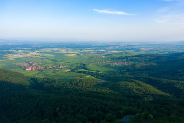 Fototapeta na wymiar Vue sur la plaine en Alsace