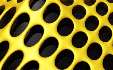 Gold 3d abstract background,3d rendering 
