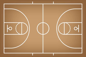 Basketball court floor wooden background