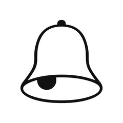 Bell vector icon in modern design style for web site and mobile app