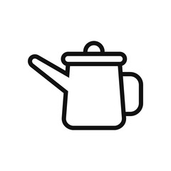 Watering can vector icon in modern design style for web site and mobile app