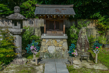 a small shrine 