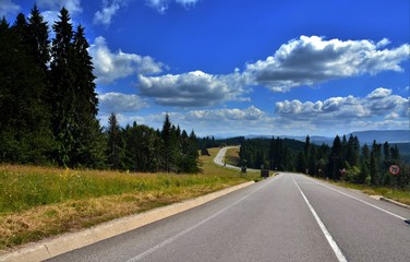 the road from the Tihuta pass - Romania