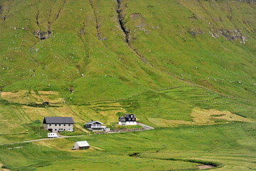 Traditional houses in the Faroe Islands.