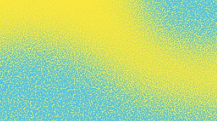 Yellow and blue pop art background with dots design, abstract vector illustration in retro comics style