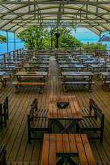 terrace in cafeteria 