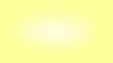 Yellow and white retro comic pop art background with haftone dots design. Vector clear template for banner or comic book design, etc