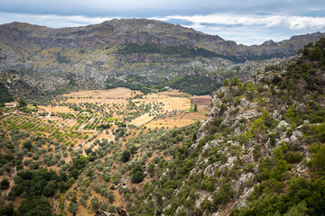 Fototapeta na wymiar Sierra de Tramuntana view from Lluc