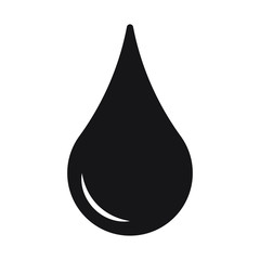 Drop liquid vector icon, water drop icon